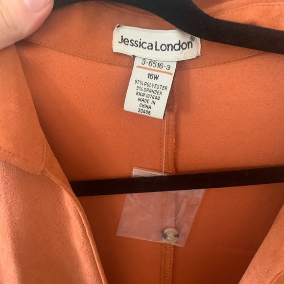 ❌SOLD❌ Burnt orange wrap dress- OS! - Picture 2 of 4